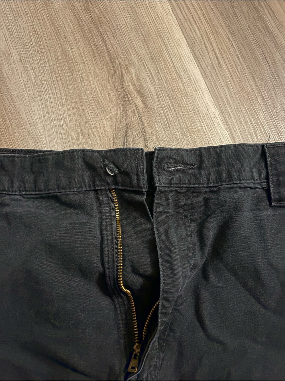 Black relaxed fit carhartt carpenter pants - Picture 2 of 5